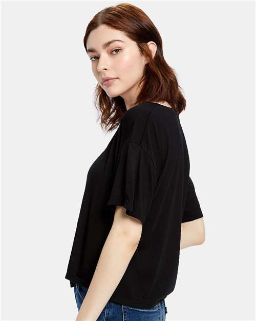 Women's Boxy Open Neck Tee