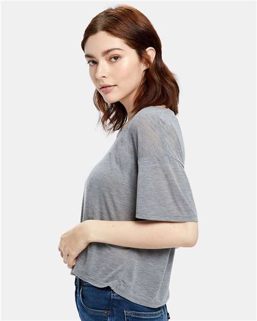 Women's Boxy Open Neck Tee