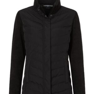 Women's Mixed Media Chevron Jacket