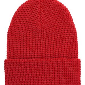 Waffle Cuffed Knit Beanie