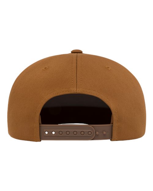Five-Panel Cotton Twill Snapback Cap