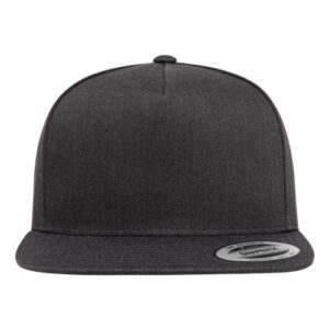 Five-Panel Cotton Twill Snapback Cap