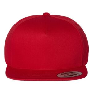 Five-Panel Cotton Twill Snapback Cap