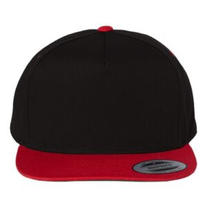 Five-Panel Cotton Twill Snapback Cap