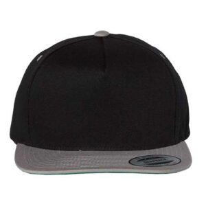 Five-Panel Cotton Twill Snapback Cap
