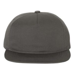 Lightly-Structured Five-Panel Snapback Cap