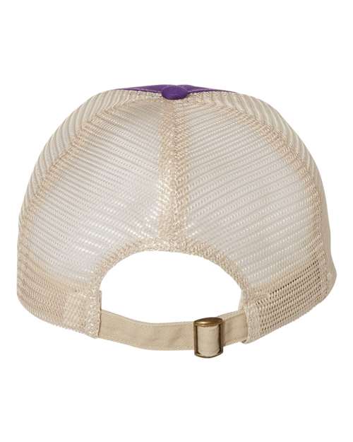Contrast-Stitch Mesh-Back Cap