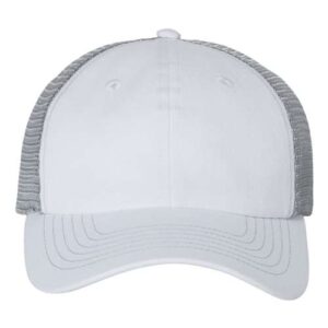 Contrast-Stitch Mesh-Back Cap