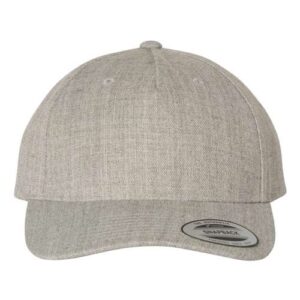 Premium Five-Panel Curved Bill Snapback Cap