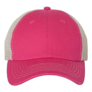 Contrast-Stitch Mesh-Back Cap